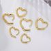 Unisex Copper Plated Real Gold Heart Earrings Versatile Light Luxury Temperament Atmospheric Female High Grade Earrings Niche_ipsvogv.com