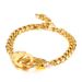 Women's Jewelry Geometric Interlocking Bracelets Fashion Creative Trendy Rap Stainless Steel Bracelet Jewelry_ipsvogv.com