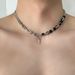 Non Fading Titanium Steel Trendy Hip-hop Four-star Pendant, Ice Cracked Bead Necklace, Men's High-end Splicing Necklace_ipsvogv.com