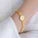 Small Braided Little Prince Dial Gold Plated Design Rose Wide Bracelet_ipsvogv.com