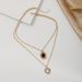 Hot Selling Rhinestone Love Pendant, Austrian Crystal Short Collarbone Oval Hollow Necklace, Girl's Gift_ipsvogv.com