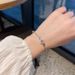 Sterling Silver Platinum Plated Bracelet D Color Moissanite Half Bracelet Round Bag Simple Atmospheric Female Gift_ipsvogv.com