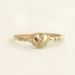 Sanjie Simple And Fashionable Heart Shaped Women's Gold Plated Ring Instagram Internet Celebrity Wearing Accessories_ipsvogv.com