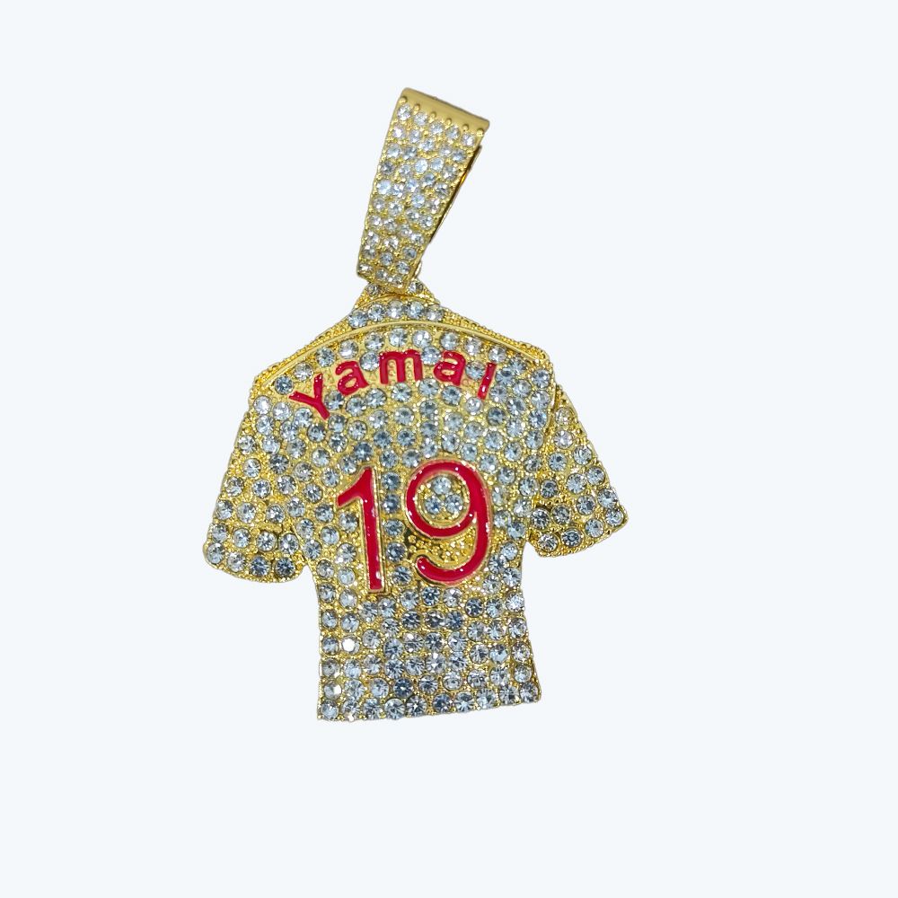 Saipai New Poduct Full Of Dia Oil Dop Yamai No.19 Jesey Alloy Pendant Men's Pesonality Tend Cuban Chain_ipsvogv.com