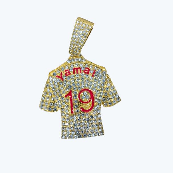 Saipai New Poduct Full Of Dia Oil Dop Yamai No.19 Jesey Alloy Pendant Men's Pesonality Tend Cuban Chain_ipsvogv.com