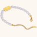 Elegant Temperament Women's Stainless Steel Tag Pearl Pastoral Wer Bracelet_ipsvogv.com