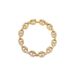 Personalized Square Geometric Large Chain Diamond Bracelet_ipsvogv.com
