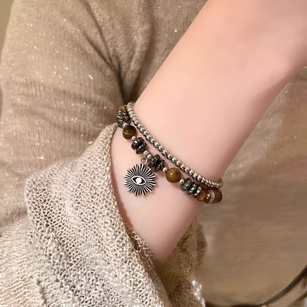 New Chinese China-Chic National Style Bell Beaded Bracelet Double Layer Overlay Small Crowd High Quality Versatile Hand_ipsvogv.com
