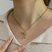 New Lazy Light Luxury Ribbon Inlaid Diamond Bow Necklace For Women, Niche Design Elegant Versatile Titanium Steel_ipsvogv.com
