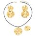 Personalized hip-hop earring necklace set with fashionable double-layer design earri, simple and versatile women's_ipsvogv.com
