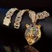 Hip Hop Street Style Tiger Head Inlaid Diamond Pendant Men's High-end Fashion Trend Cuban Chain_ipsvogv.com