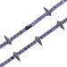 Hip Hop New 5mm Purple Zircon Inlaid Tennis Chain Black Panther Men's Necklace_ipsvogv.com