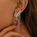 Inen erie niche rural tyle for women, imple flower, wheat ear inlaid with zircon deign earring, veratile_ipsvogv.com