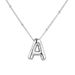 Hit 26 Letter Necklace Stainless Steel Chubby Bubble Letter English Necklace_ipsvogv.com