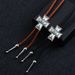 Men's Jewelry Punk Denim Bolo Tie Fashion Tie Cross Turquoise Sweater Chain Rope Alloy Pendant Necklace_ipsvogv.com