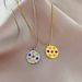 【 Full Body Titanium Steel 】 Colored Zirconium Circular Plate Extremely Simple Blast Furnace Genuine Gold Necklace For 【 】 【 】 【 】_ipsvogv.com