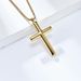 Simple curved titanium steel cross necklace neutral cold style men and women wear pendant stainless steel pendant_ipsvogv.com