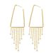 Exquisite Long Atmospheric Geometric Tassel For Women, With Light Luxury Temperament And A High-end Feel. Silver Needle_ipsvogv.com