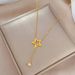 【 Full body titanium steel 】 Star tassel temperament and personality are extremely simple. Real gold necklace in the_ipsvogv.com