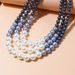 Multi Layer Pearl Fashion Double Pearl Necklace Cross Border Sweater Chain Necklace Accessories_ipsvogv.com