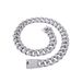 Unisex 20mm Round Chain Full Of Diamond Alloy Men's Necklace Street Rap Trend Hip Hop Style Cuban Chain_ipsvogv.com