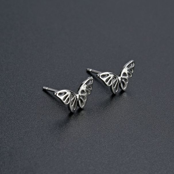 Unisex Fresh And Sweet Butterfly Earrings Electroplated Color Retaining Gold And Silver Female Earrings Simple_ipsvogv.com