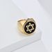 Retro six pointed star titanium steel ring men's personality niche Solomon seal ring high end_ipsvogv.com