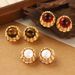 Pearl Flower Earrings Retro Message Temperament Earrings Female New High End Summer Light Luxury French Earrings_ipsvogv.com