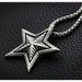 Street Dance Hairstylist DJ Singer Rap Hip-hop Punk Pentagram Pendant Titanium Steel Men's And Women's Necklace Sweater_ipsvogv.com