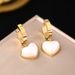 Korean Version Of New Fashionable Titanium Steel For Women, With A Light Luxury And High-end Feel. Love Heart Shaped_ipsvogv.com