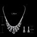 PERSONA BRIDE - Personalized Rhinestone Bridal Jewelry Set (Photography-Ready Necklace & Earrings)_ipsvogv.com