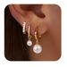 Women’s Jewelry Set Fashion Hot Sales Real Gold Brass Electroplated French Retro Pearl Pendant Ladies Light Luxury Style Earrings Set_ipsvogv.com