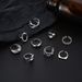 Fashionable And Personalized Love Chain With Hollow Cross Opening 9-piece Set Ring_ipsvogv.com