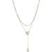 Double layer pearl camellia necklace women Xia light luxury niche design senior neck chain tassel chain accessories_ipsvogv.com