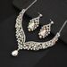 2025 Duoduo Bride Necklace And Earring Set Large Water Drop Wedding Banquet Dress Accessories Matching_ipsvogv.com