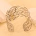 Gold Plated Mother-of-Pearl Open Bracelet Elegant Fashionable Light Luxury High-End Sense Jewelry_ipsvogv.com