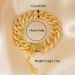 Luxurious Gold-plated Frosted Cuban Chain Bracelet Women, Hip-hop Style, Suitable For Weddings And Daily Glamorous_ipsvogv.com