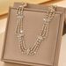 Vintage Rhinestone Hair Chain Necklace - Multi-Layer Wave Bridal Jewelry For Weddings_ipsvogv.com