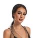 Fashion hat elastic rhinestone fishing net hat party personality head cover fishing net headscarf long hat_ipsvogv.com