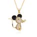 Personality Creative Copper Gold Plated Micro Inlaid Colored Zircon Dinosaur Pendant Necklace Cartoon Cute Necklace Accessories For Women_ipsvogv.com