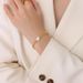 Small And Trendy Wheat Ear Heart-shaped Peach Heart Shaped Bracelet, Titanium Steel Gold-plated Bracelet_ipsvogv.com