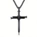 Necklace Titanium Steel Cross Necklace classic simple versatile stainless steel nail Pendant_ipsvogv.com