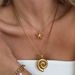 Women's Jewelry Fashion Niche Clavicle Necklace Starfish Pendant Gold Stainless Steel Thread Circle Pendant Necklace_ipsvogv.com