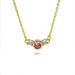Hot Selling Colorful Simple And Fashionable Zircon Pendant Necklace European And American Colored Gemstone Zircon Pendant Copper Necklace_ipsvogv.com