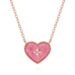 Sweetheart Necklace Female Light Luxury Love Pendant Niche Clavicle Chain New Pink Love Necklace_ipsvogv.com