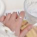 A Niche Zircon Sparkling Diamond Ring, Designed For Women With High-end And Cool Style, Featuring A New Open Index_ipsvogv.com