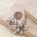 Metal Geometric Tassel Beaded Earrings Design Sense Exaggerated Fashion Ins Style Open Ring Gold_ipsvogv.com