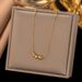 Minimalist Five Blessings Gold Bead Titanium Steel Necklace For Women's 2023 Summer New Product, Niche Design, Cool_ipsvogv.com