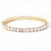 Men's Jewelry Spring Buckle Single Row Diamond Tennis Chain Zircon Bracelet Trendy Brand Hip Hop Men's Bracelet Accessories_ipsvogv.com