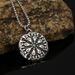 Men's Fashion Personalized Stainless Pendant Necklace Viking Odin Logo Compass Titanium Steel Clothing Neckchain_ipsvogv.com